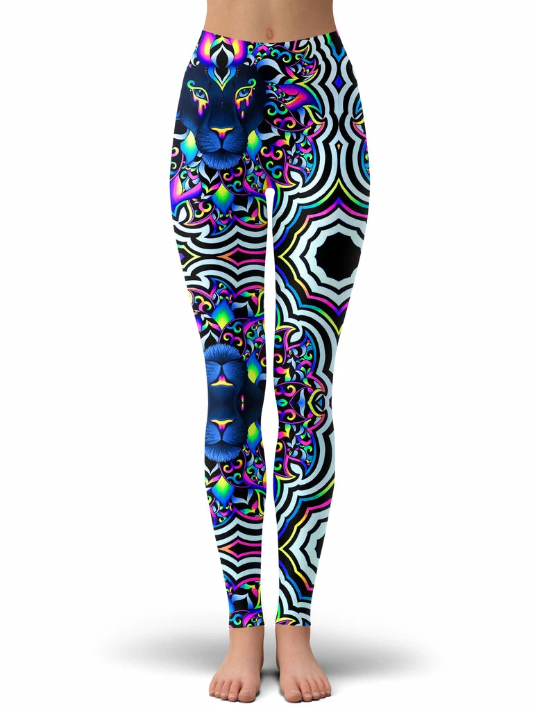 Electric Lion Leggings T6 Electric Lion Leggings -iEDM Shop BRIZBAZAAR LeggingScene01Ver02 ElectricLionV2