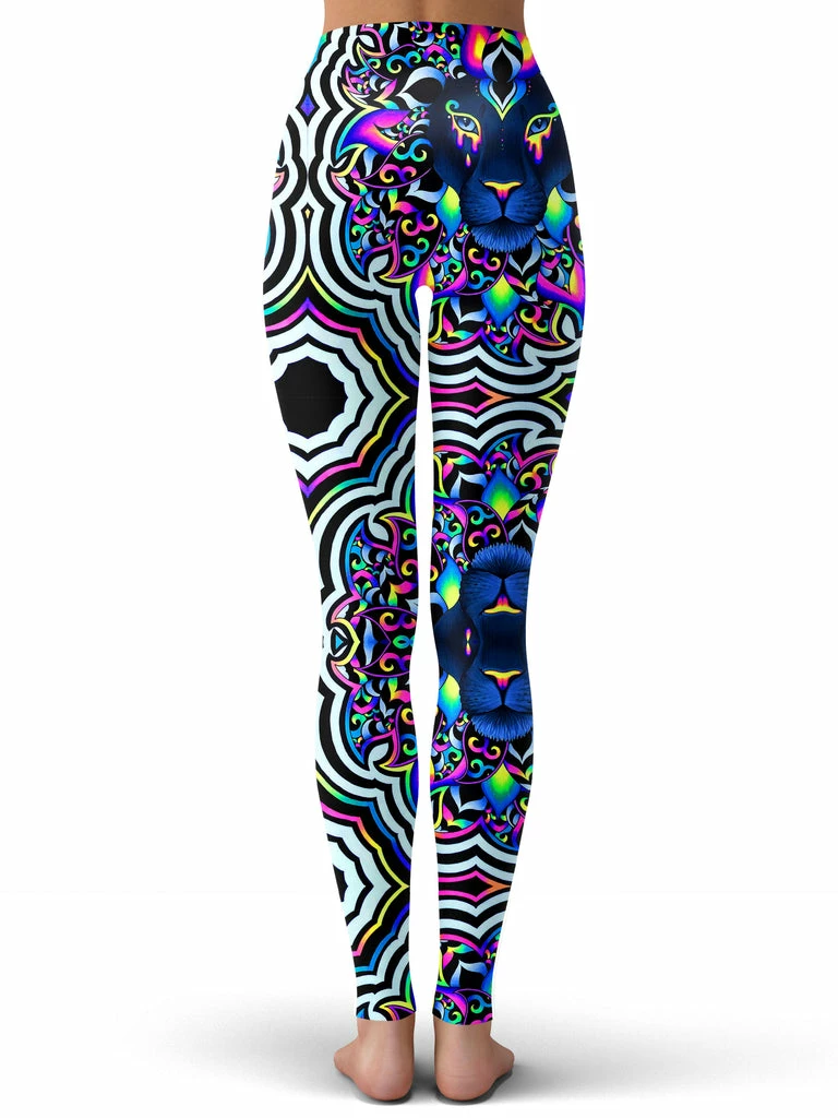 Electric Lion Leggings T6 Electric Lion Leggings -iEDM Shop BRIZBAZAAR LeggingScene02Ver02 ElectricLionV2