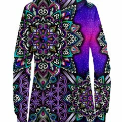 T6 Blooming Balance Hoodie Dress 3 T6 Blooming Balance Hoodie Dress -iEDM Shop Briz HoodieDressBack BloomingBalance 2048x2730 1024x1024