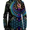 T6 Isis Blue Hoodie Dress 2 T6 Isis Blue Hoodie Dress -iEDM Shop Briz HoodieDressFront IsisBlue 2048x2730 1024x1024