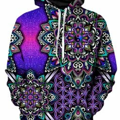 T6 Blooming Balance Unisex Hoodie -iEDM Shop Briz HoodiePullover02FrontVer02 BloomingBalance 2048x2730 1024x1024