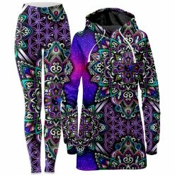Ready To Ship Blooming Balance Hoodie Dress And Leggings Combo