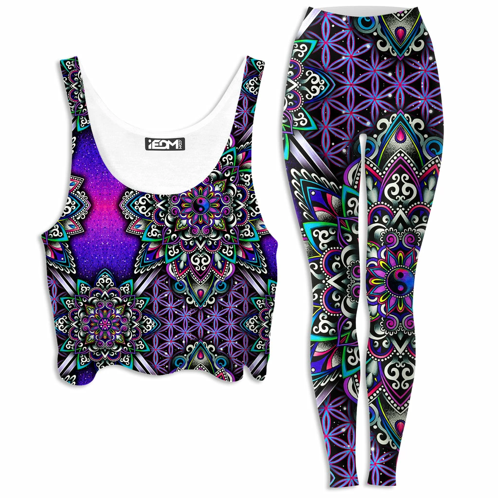 Ready To Ship Blooming Balance Crop Top And Leggings Combo 3 Ready To Ship Blooming Balance Crop Top And Leggings Combo