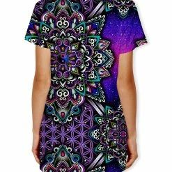 T6 Blooming Balance Drop Cut Unisex T-Shirt -iEDM Shop Briz WomensDropTee Back BloomingBalance 2048x2730 1024x1024