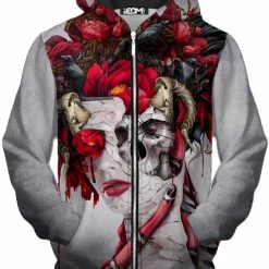 T6 Red Queen Unisex Zip-Up Hoodie