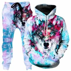Ready To Ship Wolf Hoodie And Joggers Combo
