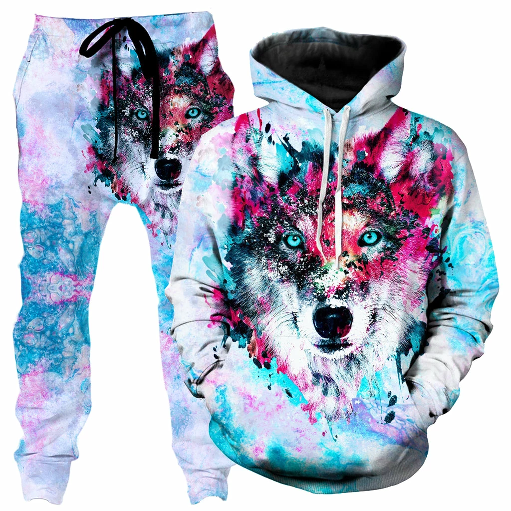 Ready To Ship Wolf Hoodie And Joggers Combo 3 Ready To Ship Wolf Hoodie And Joggers Combo