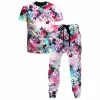 Ready To Ship Pink Floral T-Shirt And Joggers Combo 1 Ready To Ship Pink Floral T-Shirt And Joggers Combo -iEDM Shop RizaPeker Jogger TShirt PinkFloral 2048x2048 1024x1024