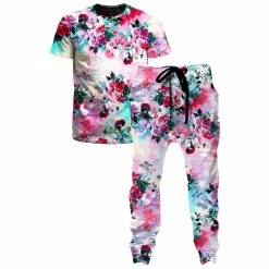 Ready To Ship Pink Floral T-Shirt And Joggers Combo
