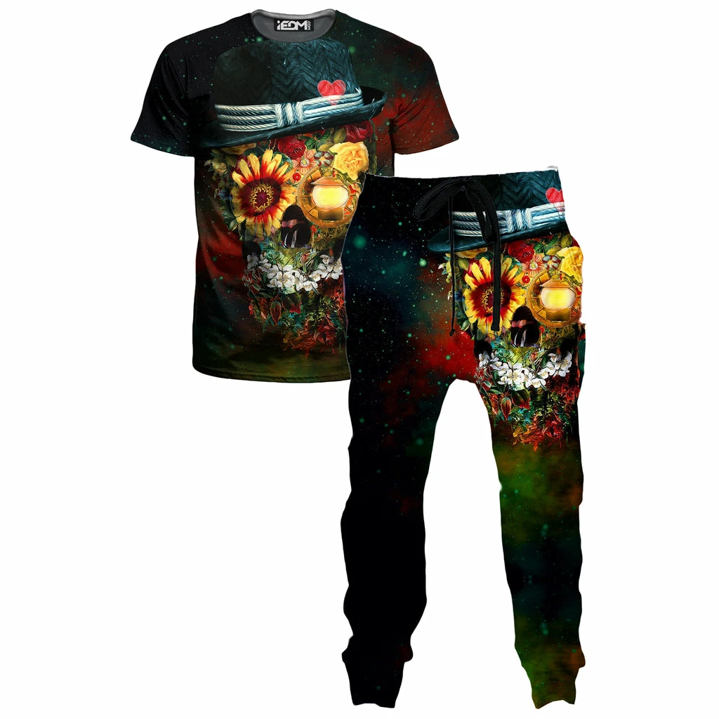 Skull Lover T-Shirt and Joggers Combo Ready To Ship Skull Lover T-Shirt And Joggers Combo -iEDM Shop RizaPeker Jogger TShirt SkullLover