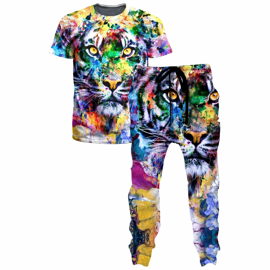 Ready To Ship Tiger T-Shirt And Joggers Combo