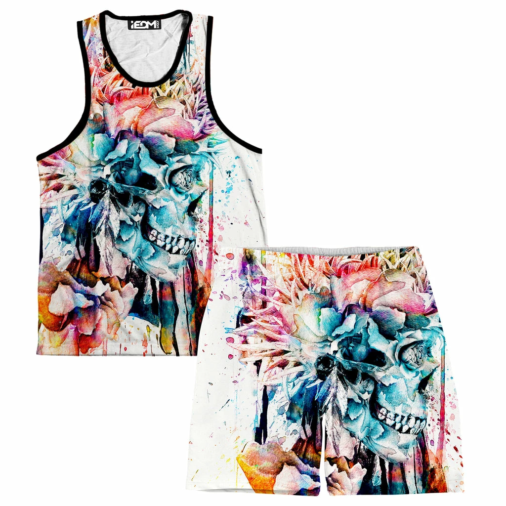 DMT Saga Men's Tank and Shorts Combo Ready To Ship DMT Saga Men's Tank And Shorts Combo -iEDM Shop RizaPeker Shorts MensTank DMTSaga