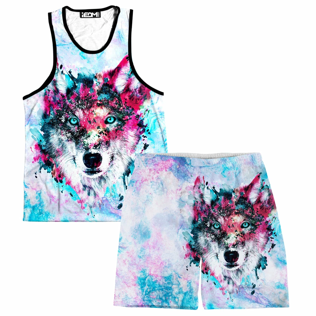 Ready To Ship Wolf Men's Tank And Shorts Combo 3 Ready To Ship Wolf Men's Tank And Shorts Combo