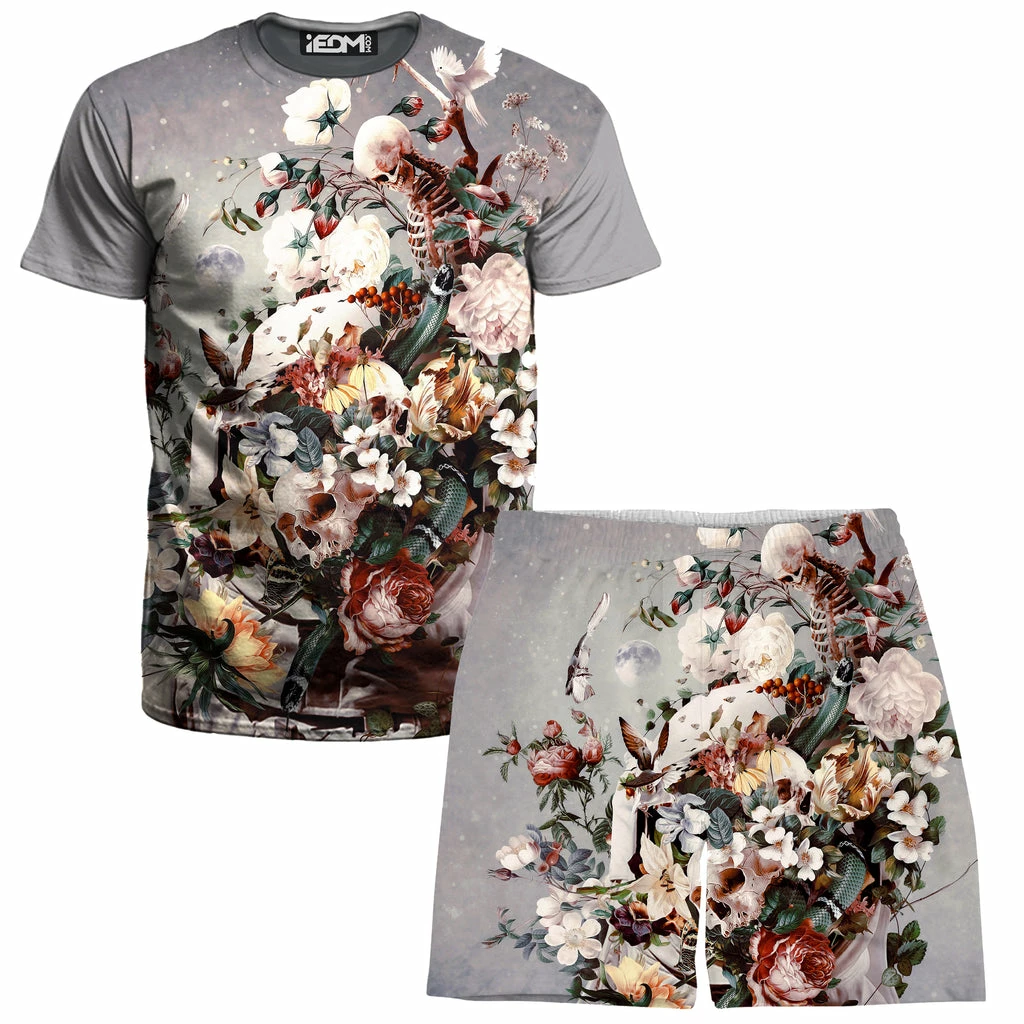 Ready To Ship Floral Space T-Shirt And Shorts Combo 3 Ready To Ship Floral Space T-Shirt And Shorts Combo