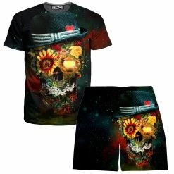 Ready To Ship Skull Lover T-Shirt And Shorts Combo