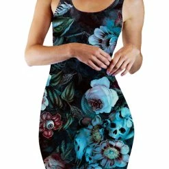 T6 Eyes Of Darkness Bodycon Mini Dress