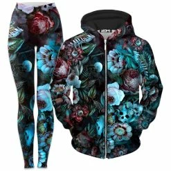 Ready To Ship Eyes Of Darkness Zip-Up Hoodie And Leggings Combo