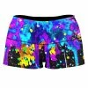 T6 Abstract High-Waisted Women's Shorts