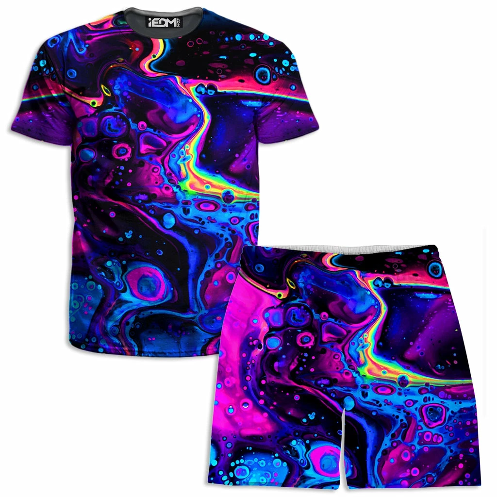 Acid Bath T-Shirt and Shorts Combo Ready To Ship Acid Bath T-Shirt And Shorts Combo -iEDM Shop brizbazaar acid bath t shirt and shorts combo