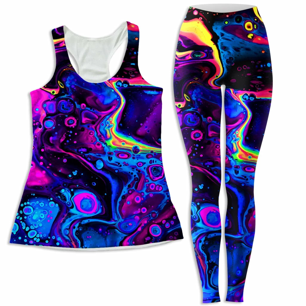 Acid Bath Women's Tank and Leggings Combo Ready To Ship Acid Bath Women's Tank And Leggings Combo -iEDM Shop brizbazaar acid bath women s tank and leggings combo