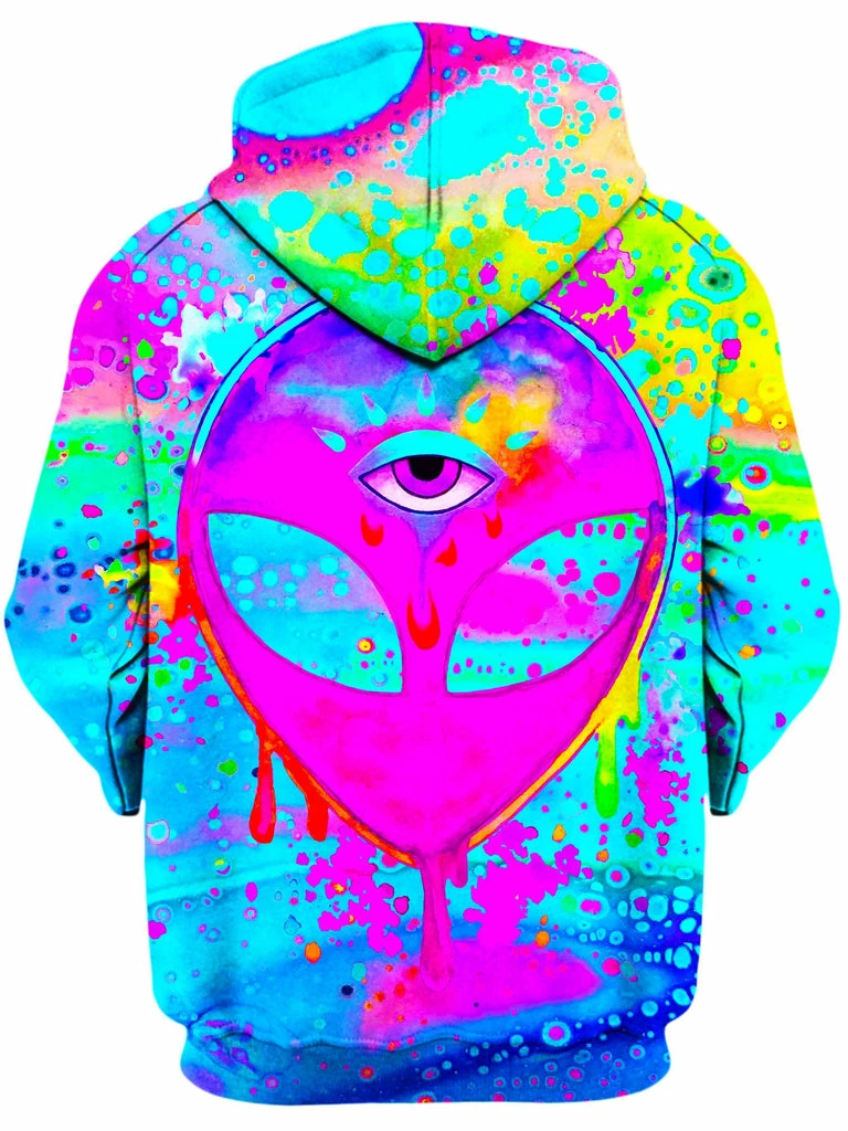 T6 Alien Melt Pink Unisex Zip-Up Hoodie 4 T6 Alien Melt Pink Unisex Zip-Up Hoodie - Image 2