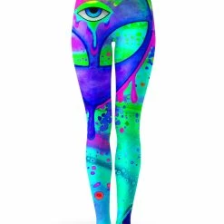 T6 Alien Melt Purple Leggings