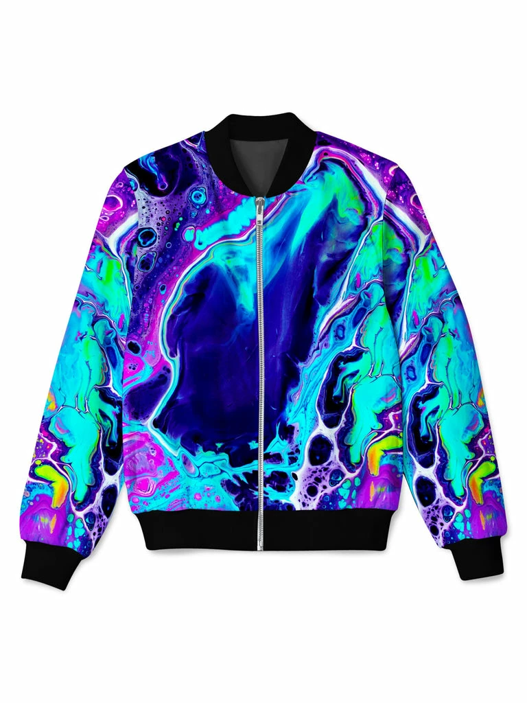 Aqua Daze Bomber Jacket T6 Aqua Daze Bomber Jacket -iEDM Shop brizbazaar aqua daze bomber jacket