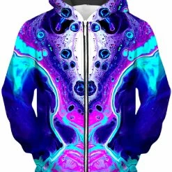 T6 Aqua Daze Unisex Zip-Up Hoodie