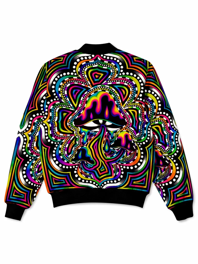 Briz Shroomz Bomber Jacket T6 Briz Shroomz Bomber Jacket -iEDM Shop brizbazaar briz shroomz bomber jacket