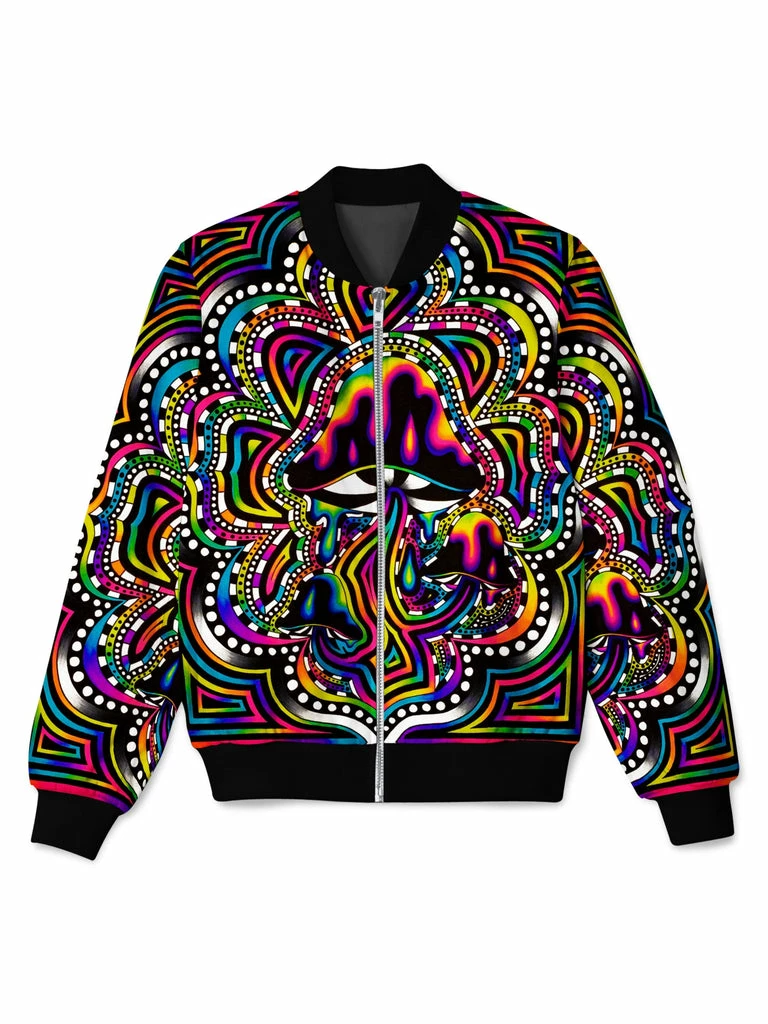 Briz Shroomz Bomber Jacket T6 Briz Shroomz Bomber Jacket -iEDM Shop brizbazaar briz shroomz bomber jacket