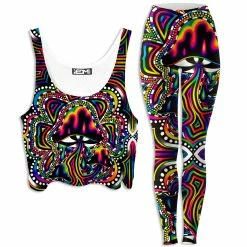 Ready To Ship Briz Shroomz Crop Top And Leggings Combo