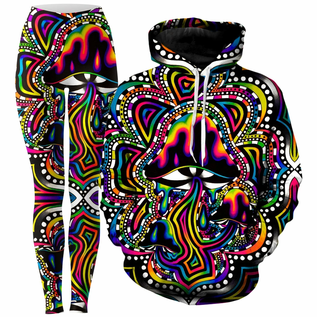 Briz Shroomz Hoodie and Leggings Combo Ready To Ship Briz Shroomz Hoodie And Leggings Combo -iEDM Shop brizbazaar briz shroomz hoodie and leggings combo