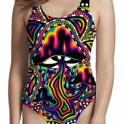 T6 Briz Shroomz Low Cut One-Piece Swimsuit