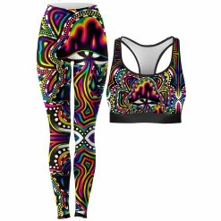 Ready To Ship Briz Shroomz Rave Bra And Leggings Combo