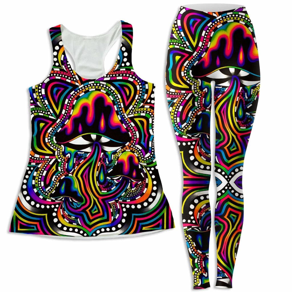 Ready To Ship Briz Shroomz Women's Tank And Leggings Combo 3 Ready To Ship Briz Shroomz Women's Tank And Leggings Combo