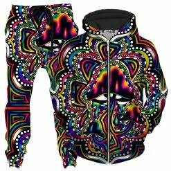 Ready To Ship Briz Shroomz Zip-Up Hoodie And Joggers Combo
