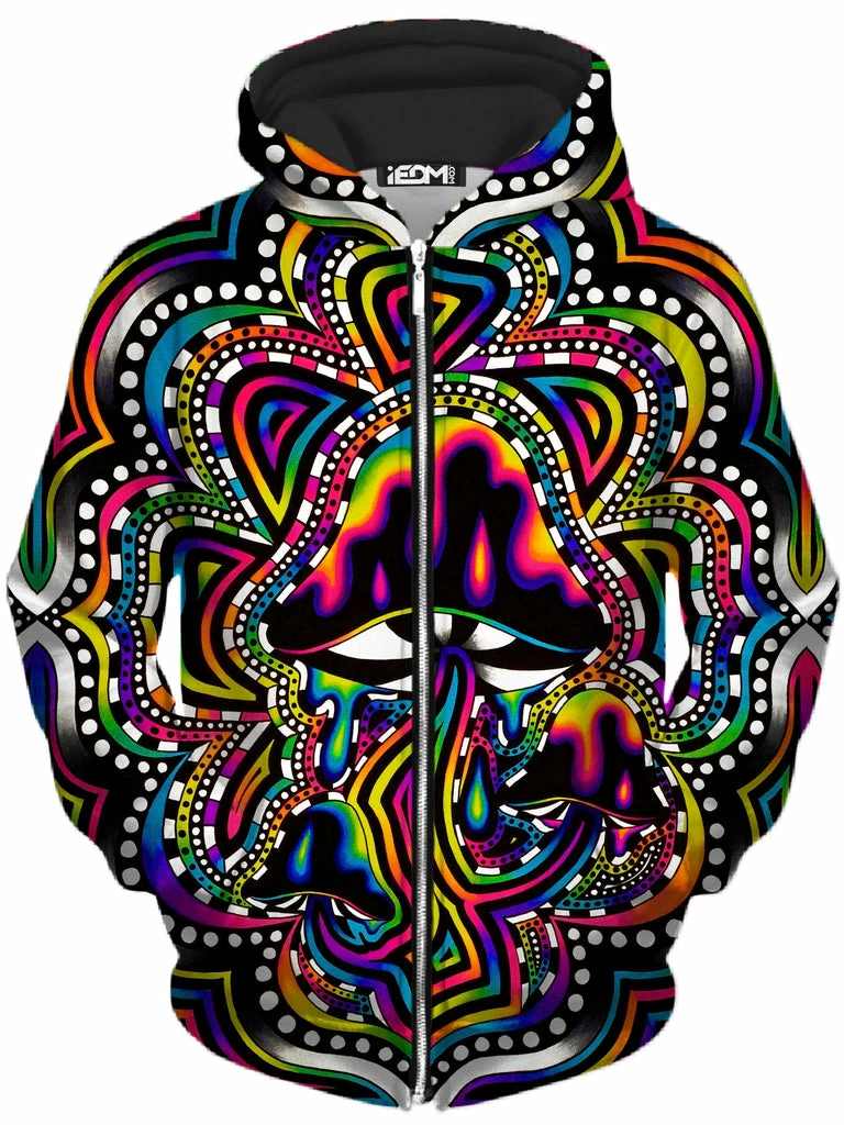 Briz Shroomz Zip-Up Hoodie and Joggers Combo Ready To Ship Briz Shroomz Zip-Up Hoodie And Joggers Combo -iEDM Shop brizbazaar briz shroomz zip up hoodie and joggers combo