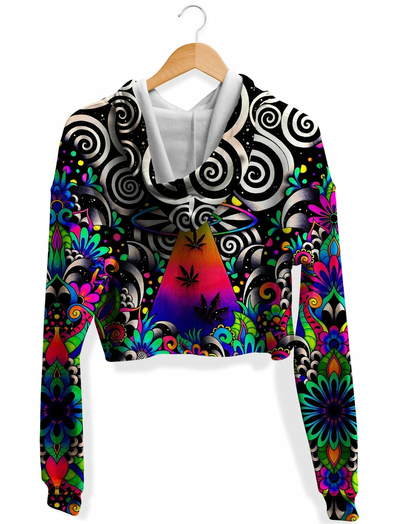 Brizland Fleece Crop Hoodie T6 Brizland Fleece Crop Hoodie -iEDM Shop brizbazaar brizland fleece crop hoodie