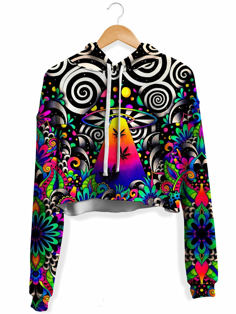 Brizland Fleece Crop Hoodie T6 Brizland Fleece Crop Hoodie -iEDM Shop brizbazaar brizland fleece crop hoodie