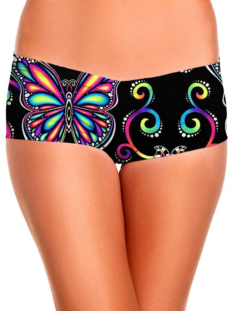 Butterfly Vibez Booty Shorts T6 Butterfly Vibez Booty Shorts -iEDM Shop brizbazaar butterfly vibez booty shorts
