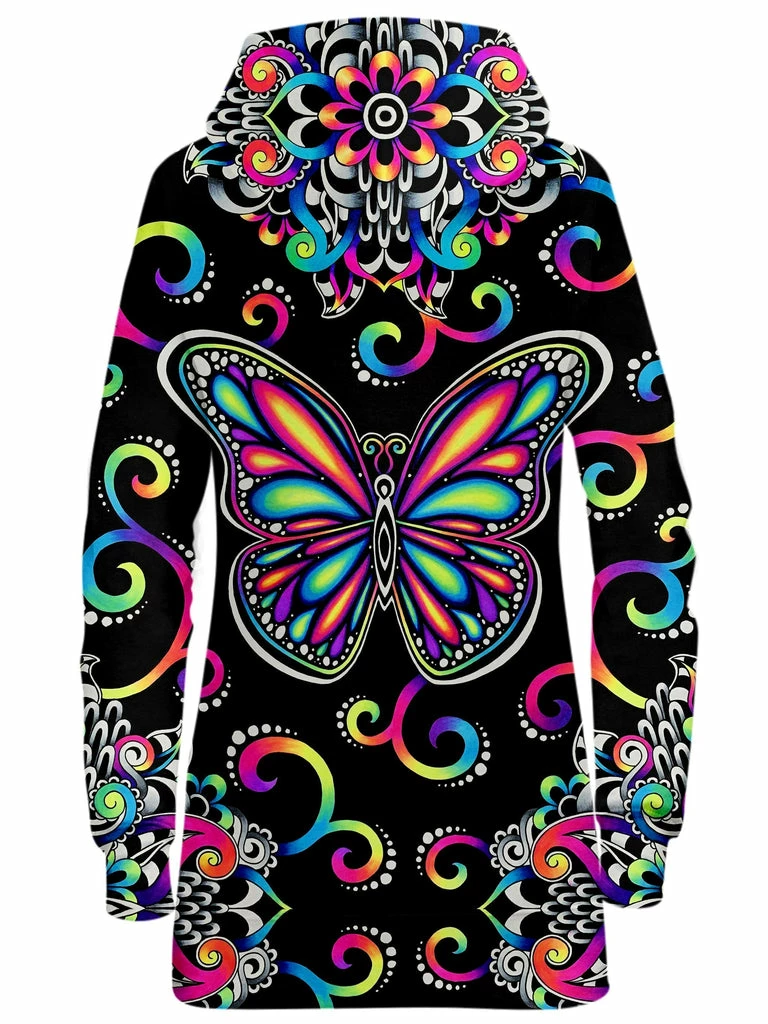 Butterfly Vibez Hoodie Dress T6 Butterfly Vibez Hoodie Dress -iEDM Shop brizbazaar butterfly vibez hoodie dress