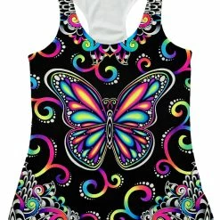 T6 Butterfly Vibez Women's Tank -iEDM Shop brizbazaar butterfly vibez women s tank 28757588017227 1024x1024
