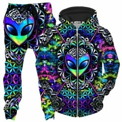 Ready To Ship Conscious Cosmos Zip-Up Hoodie And Joggers Combo