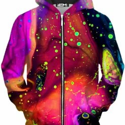 T6 Cosmos Unisex Zip-Up Hoodie