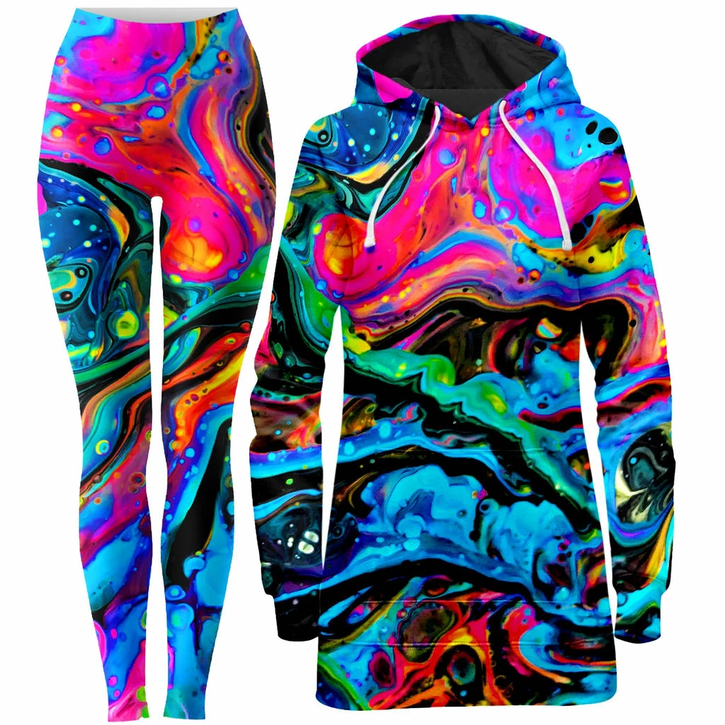 Funkadelic Hoodie Dress and Leggings Combo Ready To Ship Funkadelic Hoodie Dress And Leggings Combo -iEDM Shop brizbazaar funkadelic hoodie dress and leggings combo