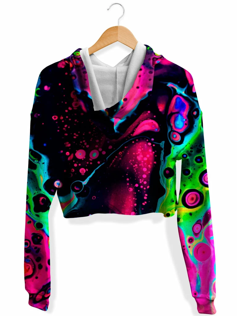 Heart Fleece Crop Hoodie T6 Heart Fleece Crop Hoodie -iEDM Shop brizbazaar heart fleece crop hoodie