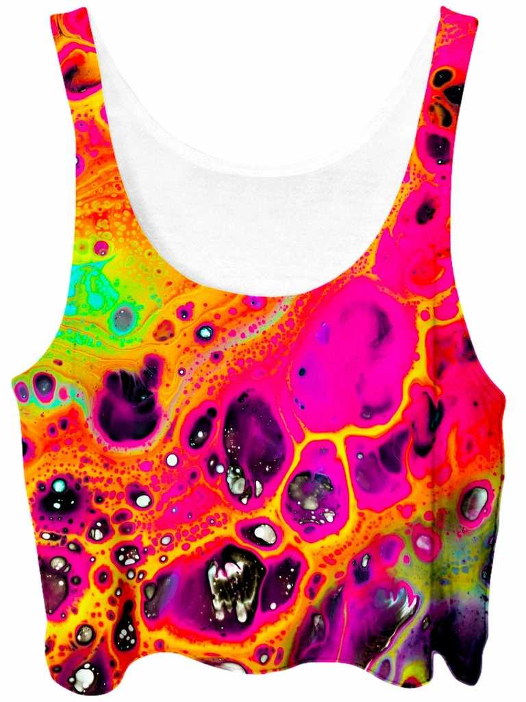 Ready To Ship Lava Trip Crop Top And Leggings Combo - Image 2