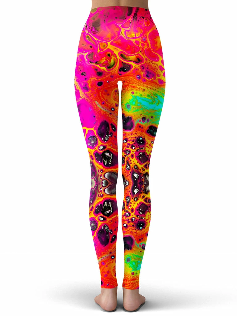 Ready To Ship Lava Trip Crop Top And Leggings Combo - Image 4
