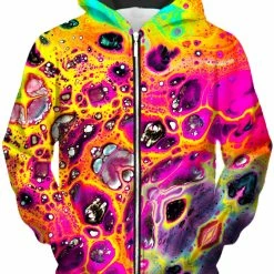 T6 Lava Trip Unisex Zip-Up Hoodie
