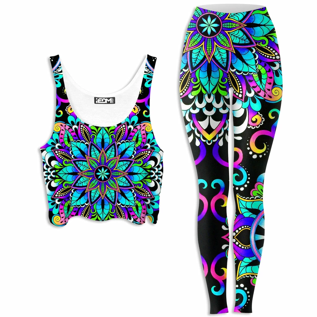 Magic Lyfe Crop Top and Leggings Combo Ready To Ship Magic Lyfe Crop Top And Leggings Combo -iEDM Shop brizbazaar magic lyfe crop top and leggings combo